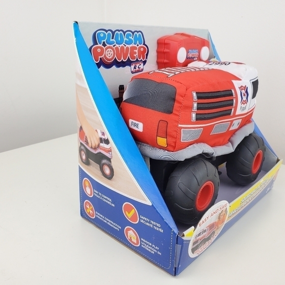 PLUSH Power RC, Remote Control Fire Truck with Soft Body and 2-Way Steering - Picture 5 of 12